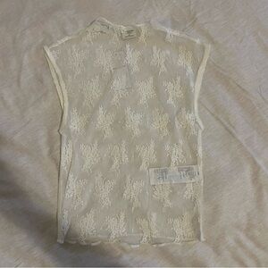Abercrombie & Fitch Lace Tank Top - White NWT